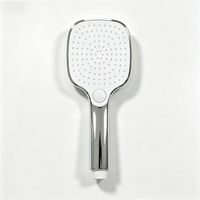 Pommeau de douche carré de haute qualité, finition chromée, multifonction, pour salle de bain