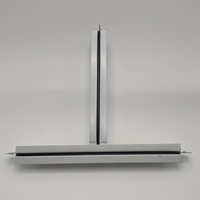 Grille en T en acier inoxydable galvanisé, moderne, haute résistance, 32/38, ignifuge, antirouille, revêtement zinc, pour plafond carré d'hôtel