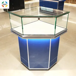 2024 New Design Jewelry Showcase And Corner Counter Cabinet Store Display For Jewelry Storage