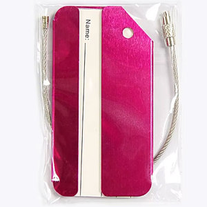 Étiquette à bagages <span class=keywords><strong>en</strong></span> cuir personnalisée de haute qualité avec boucle <span class=keywords><strong>en</strong></span> acier inoxydable, étiquette d'identification personnalisée <span class=keywords><strong>en</strong></span> alliage d'aluminium - Product Image 4