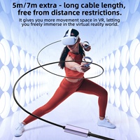 VR CABLE 7m Longitud 90 grados Ángulo recto USB a 3,2 Gen1 a Tipo C Cable para Oculus Quest 1 2 VR Link Cable