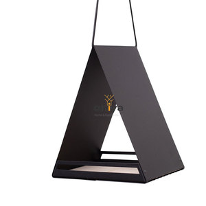 Oniya Modern büyük Metal kuş evi besleyici asılı vahşi kuş ahşap Yard ile birden yükseltilmiş besleyici yaban hayatı koruma açık - Product Image 2
