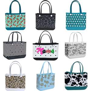 Bolsa de Playa Personalizada de EVA con Estampado de Logotipo, Botones Personalizados <span class=keywords><strong>y</strong></span> DIY, Bolsa de Viaje Grande Impermeable de Goma para Piscina - Product Image 4