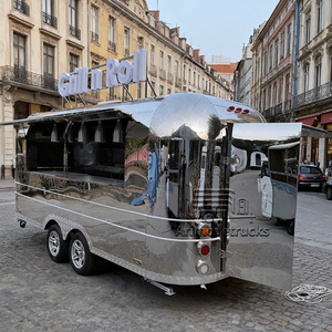 Goedkope vintage food trailers, charcuterie, notenrooster, worst, hotdog, hamburgerkiosk, foodtruck met gasoven, smoker en grillplaat - Product Image 4