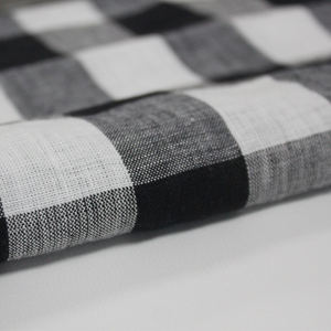 European Flax 100% French Linen Fabric for Clothing <strong>Shiting</strong> YARN DYE LINEN CHECK - Product Image 3