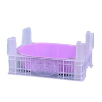Panier ovale réutilisable en plastique pour fruits et légumes, bac de transport pour baies, raisins, pêches, poires, vente en gros