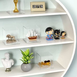 Hộp Trưng Bày Bằng Nhựa Acrylic, Hộp Sắp Xếp Khối Vuông Trong Suốt, Có Đế Vuông Trong Suốt, Hình Nhân Vật Sưu Tập, Đồ Chơi Trưng Bày - Product Image 6