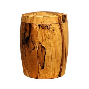 Urna Funeraria de Madera Maciza Hecha a Mano para Cenizas Humanas, Urna Decorativa para Adultos, Recuerdo Funerario con Acabado Pulido, de Pie - Product Image 3