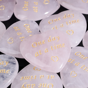 Tự Nhiên Hình Trái Tim Tình Yêu Palm Giải Nén Đá Bán Quý Thạch Anh Đá Quý Cho Vật Lý Trị Liệu Đồ Trang Sức Quà Tặng - Product Image 3