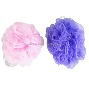 Different color durable bath sponge flowers comfortable massage bath puff