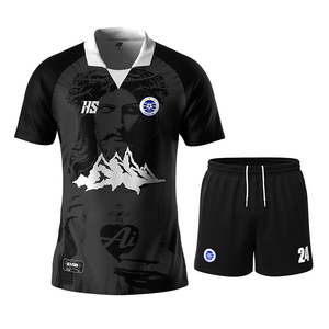 Custom Street <b>Retro</b> <b>Football</b> Jersey Sublimation Design Breathable Youth Sports Soccer Team Wear Shirt - Product Image 4