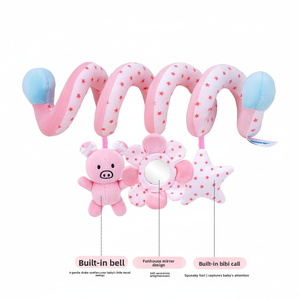 Giocattolo da appendere al <span class=keywords><strong>letto</strong></span> per neonati a forma di animale in peluche, ciondolo per passeggino unisex per <span class=keywords><strong>bambini</strong></span>, gioco educativo per la prima infanzia da appendere al <span class=keywords><strong>letto</strong></span> - Product Image 5