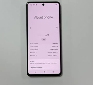Telefono <span class=keywords><strong>cellulare</strong></span> usato originale di seconda mano A + smartphone sbloccato di grado 5G <span class=keywords><strong>A71</strong></span> con <span class=keywords><strong>cellulare</strong></span> android 11 da 6 + 128GB per <span class=keywords><strong>samsung</strong></span> galaxy - Product Image 4