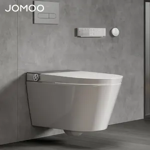 JOMOO Wall Hung Mounted Smart Toilet External Remote Button ECO Flush Siphon Flushing Toilet Wiht Concealed Toilet Tank