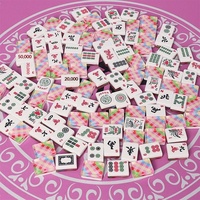 Tuiles de Mahjong en Acrylique Transfrontalières les Plus Vendues – Mini Jeu de Poker Américain Portable et Personnalisable pour le Divertissement à Domicile (Échantillons)