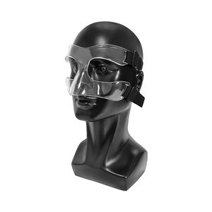 शॉक पैड स्पोर्ट्स फेस रक्षक के साथ यूनिसेक्स आधा फ्रेम बास्केटबॉल मास्क - Product Image 5