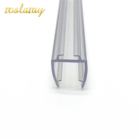 Bande d'étanchéité transparente pour porte de douche, différentes couleurs, bande d'étanchéité en plastique imperméable, barre d'eau coulissante pour toilettes