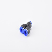 PW Connecteur pneumatique à trois voies en forme de Y à diamètre variable Prise rapide 6-4/8-4/8-6/10-6/10-8/12 Raccords Pièces pneumatiques en plastique