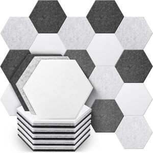 Pannelli a parete acustici ad alta densità di <span class=keywords><strong>Design</strong></span> esagonale stile moderno feltro insonorizzato per sala <span class=keywords><strong>Studio</strong></span> all'ingrosso - Product Image 1