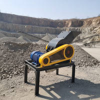 Mini broyeur à marteaux portable - Concasseur de roche mobile pour le concassage de gravier et de pierres de carrière
