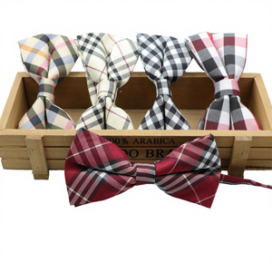 Corbata de Moño Pre-atada Clásica para Hombre TIE BENON, de Doble Capa, Tela de Poliéster, Diseño a Cuadros y Rayas, Flexible, Suave, Mate, Tipo Mariposa - Product Image 3