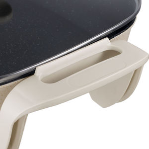 หม้อไฟฟ้า 1200W ขนาด 5 ลิตร แบบไม่ติดกระทะ สำหรับทำราเมน สเต็ก ข้าว ข้าวโอ๊ต ซีฟู้ด ซุป กระทะทอดแบบเร็ว และหม้อตุ๋น - Product Image 2