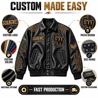 Blouson universitaire en cuir gaufré personnalisé pour homme, style rétro, motif flamme, streetwear, bomber, vente en gros, OEM, hiver