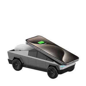 Chargeur sans fil magnétique pour support <span class=keywords><strong>de</strong></span> téléphone <span class=keywords><strong>de</strong></span> voiture, support <span class=keywords><strong>de</strong></span> charge rapide, support universel pour smartphone <span class=keywords><strong>de</strong></span> style <span class=keywords><strong>Tesla</strong></span> Cybertruck - Product Image 1
