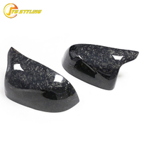 Coque de rétroviseur latéral en fibre de carbone forgée pour BMW X3M F97 X4M F98 X5M F95 X6M F96, boîtier de rétroviseur 2020+
