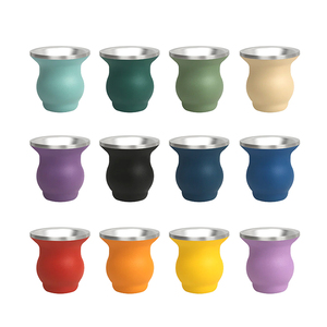 Vaso de Acero Inoxidable de Doble Pared Personalizado para <span class=keywords><strong>Mate</strong></span> con Bombilla, Reutilizable, de Gran Venta en Brasil y Argentina - Product Image 6