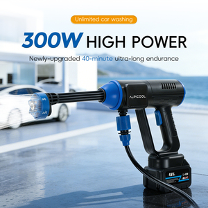 Alpicool 8109 300W Laveuse de voiture portable haute pression sans fil alimentée par batterie avec batterie de 15000mAh+ - Product Image 2