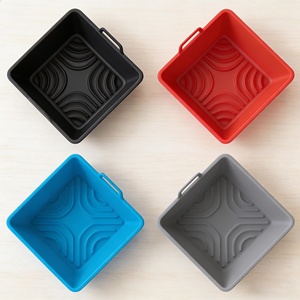 Revêtements en silicone pour friteuse à air de haute qualité avec logo personnalisé, antiadhésifs, faciles à nettoyer, pour boulangerie et accessoires de cuisine - Product Image 3