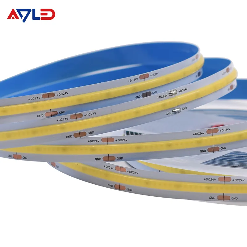 Strip Led Kepadatan Ultra Tinggi 12Volt Terbaik Tiongkok 504Led COB Lampu Strip Bawah Kabinet