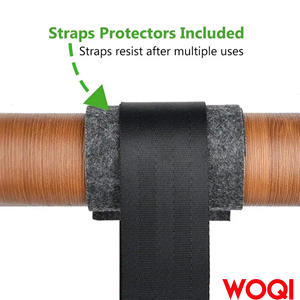 Woqi — longues sangles réglables pour arbre, 2000lb avec verrouillage de sécurité, Kit d'accrochage pour <span class=keywords><strong>mousqueton</strong></span> - Product Image 4