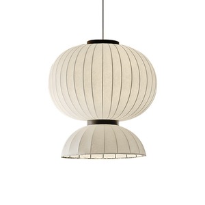 Lampes suspendues de style Wabi Sabi, lustre rond à deux têtes Led E27 pour salon, Restaurant, Design japonais minimaliste - Product Image 5