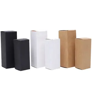 Hete Verkoop Recyclebare Lege Kleine Kraftpapier Dozen Voor Etherische Olie Groothandel Op Maat Goedkope Kaarsen Papieren Geschenkdozen