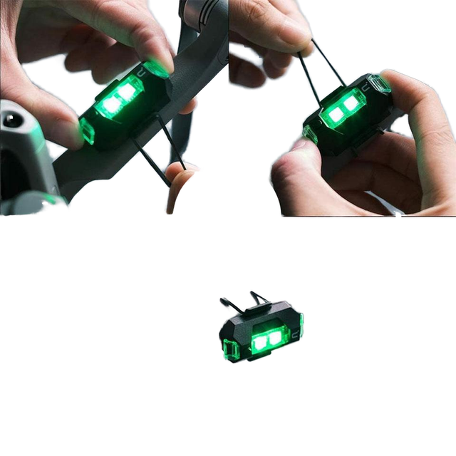 4/7 Colors Mini Drone Strobe Light USB LED Anti-Collision Bike Tail Aircraft Night Flying Signal Flashing Warning Light Plastic