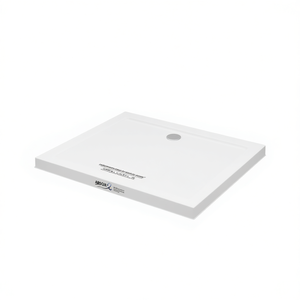 Base de Ducha Rectangular ABSOK de 27.6 x 35.4 Pulgadas, Material ABS, Drenaje Central, Diseño Minimalista Blanco - Product Image 1