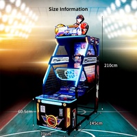 Machine de jeu d'arcade de basket de rue LCD 42 pouces pour enfants et adultes, jeu de tir vidéo, avec fente à monnaie et distribution de prix, personnalisable