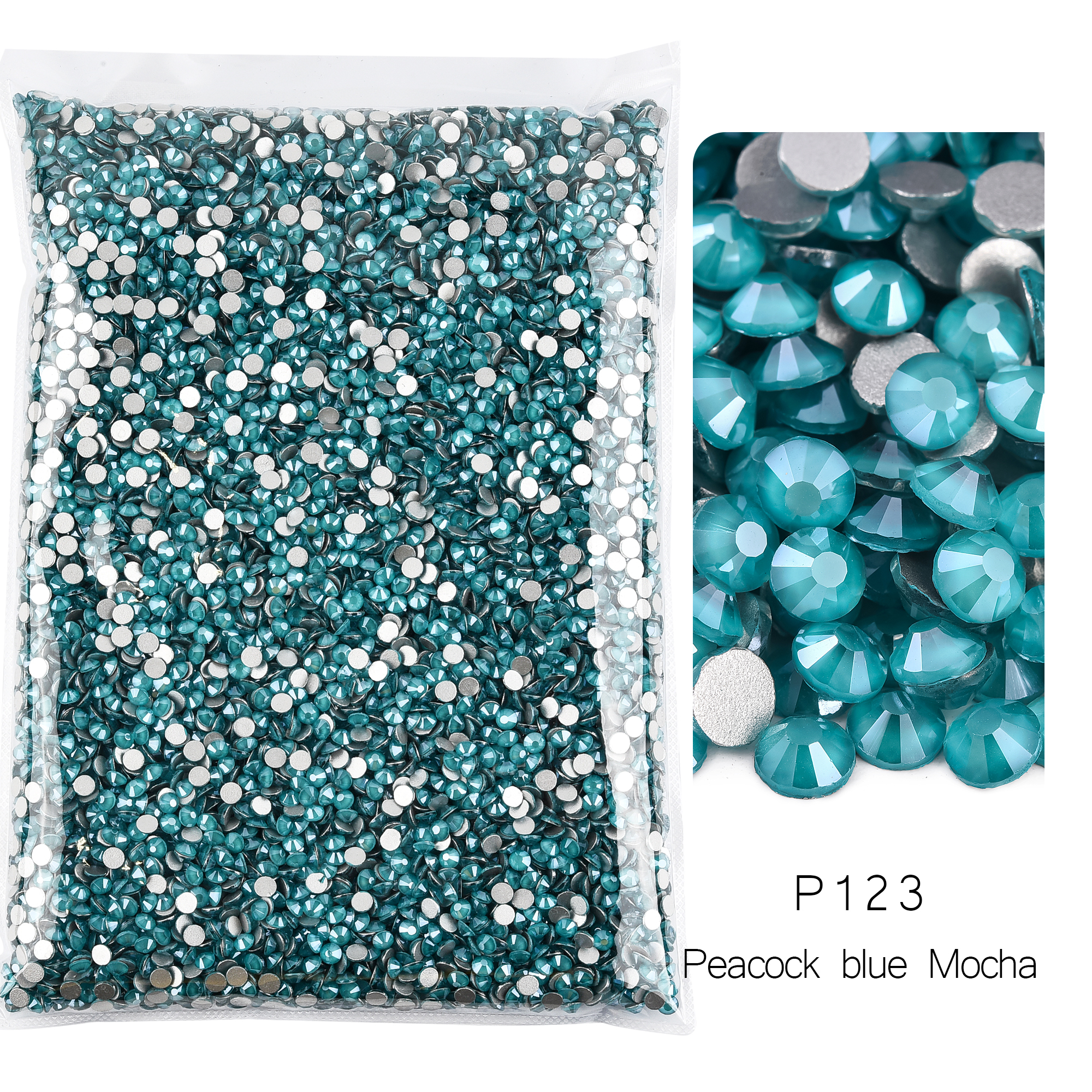 P123 Peacock blue Mocha