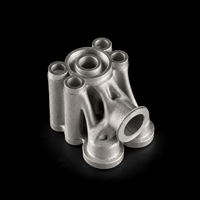 Cuerpo de Válvula Aeroespacial Multipuerto de Metal Impreso en 3D con Canales de Flujo Internos Complejos