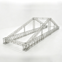 Estructura de Aluminio Plegable Portátil 6061-T6 de 400 mm, Estructura Resistente para Escenarios, Eventos, DJ, Exhibiciones, Conciertos y Negocios