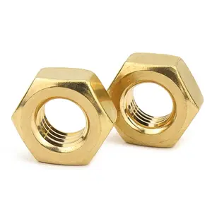 Factory spot Din934 Brass Copper Fasteners Hex Nut Apply For Valves
