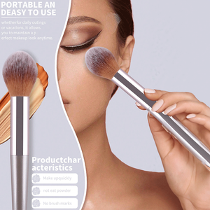 ชุดแปรงแต่งหน้า 14 ชิ้น ด้ามไม้ ขนแปรงใยสังเคราะห์ สำหรับรองพื้น อายแชโดว์ ปัดแก้ม คอนทัวร์ ปรับแต่งได้ - Product Image 6