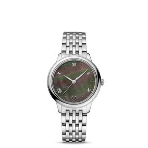 Reloj mecánico de lujo con espejo de cristal de zafiro en forma de arco, correa de acero inoxidable de 34mm, estilo de negocios resistente al agua - Product Image 4