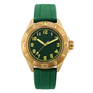 ที่กําหนดเองที่เรียบง่ายวินเทจบรอนซ์ Aqua Ghost นาฬิกาดําน้ําอัตโนมัตินาฬิกากีฬาผู้ชายนาฬิกา - Product Image 4