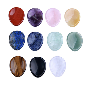 Cristalli Naturali Curativi all'Ingrosso, <span class=keywords><strong>Pietra</strong></span> Anti-Stress per Pollice, Pietre Chakra Naturali, Quarzo Artigianale per Alleviare lo Stress - Product Image 6