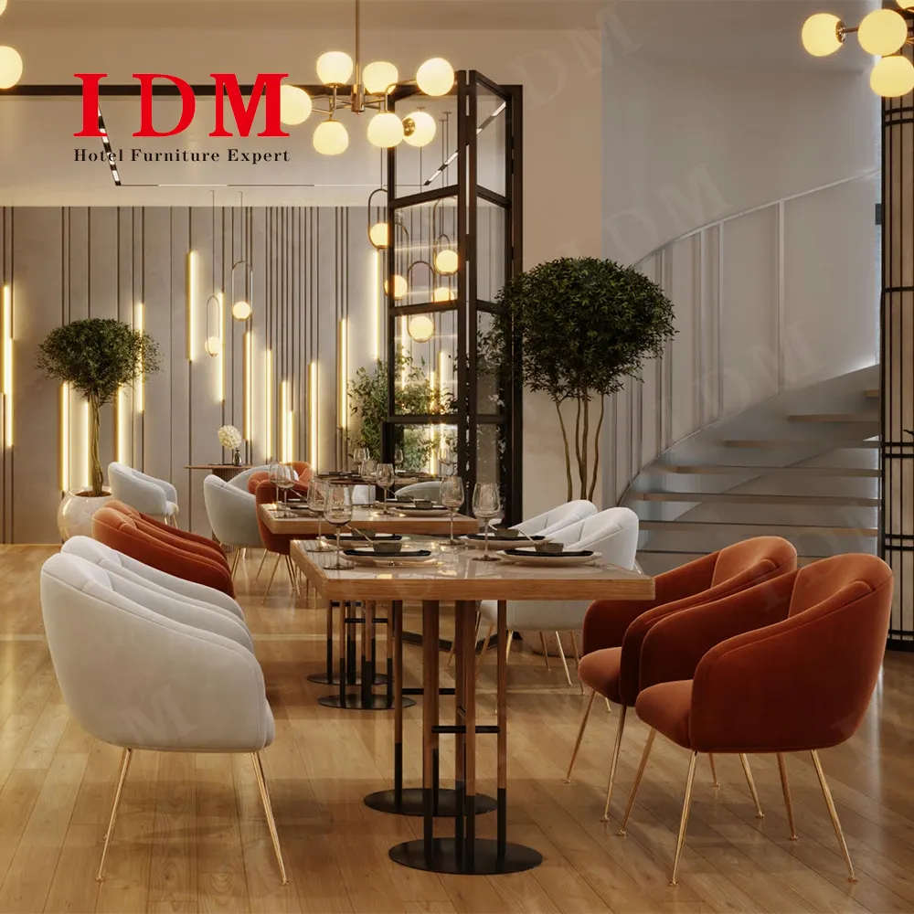 light luxury models club restaurant commercial table and chairs for restaurant and bars modern other restaurant furniture set
