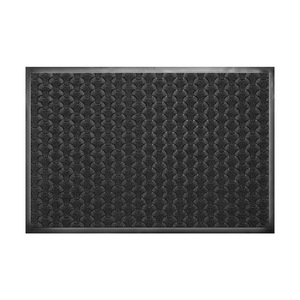 Tapis de porte extérieur à bords en caoutchouc, motif puzzle, antidérapant, rectangulaire, en PVC, pour entrée de villa - Product Image 2