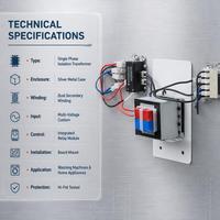 Transformateur de commande monophasé de qualité supérieure 0,5 kW 50/60 Hz pour lave-linge avec compatibilité 380 V/480 V